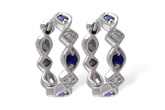 A019-09642: EARRINGS .20 SAPP .25 TGW