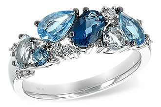 A207-27906: LDS RG 2.05 BLUE TOPAZ 2.16 TGW