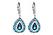 A208-22433: EARR 3.15 TW BLUE TOPAZ 3.32 TGW