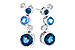 A290-97897: EARR 2.27 BLUE TOPAZ 2.40 TGW