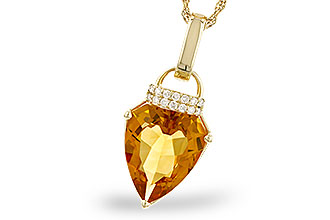 A291-88806: NECKLACE 3.12 CITRINE 3.18 TGW (12x10MM CIT)