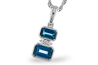 A292-75151: NECK .95 TW LONDON BLUE TOPAZ .98 TGW