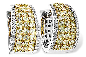 A292-77897: EARRINGS 1.52 YELLOW DIAS 1.96 TW