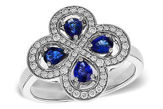A292-78779: LDS RG .68 TW SAPPHIRE .96 TGW