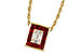 A292-80597: NECKLACE .82 RUBY TW 1.00 TGW