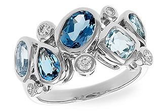 B291-87824: LDS RG 2.57 BLUE TOPAZ TW 2.75 TGW