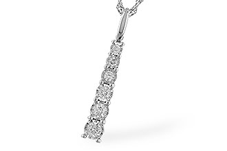 B291-90560: NECKLACE .25 TW