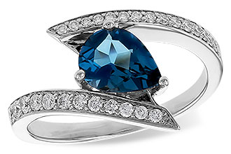 B292-74215: LDS RG 1.04 LONDON BLUE TOPAZ 1.28 TGW (8x6MM)