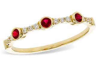 B292-76051: LDS WED RG .15 RUBY .24 TGW