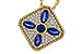 B292-77833: NECKLACE .89 TW SAPPHIRE 1.20 TGW