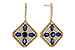 B292-77842: EARRINGS 1.03 TW SAPPHIRE 1.46 TGW