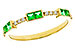 B292-77888: LDS WED RG .23 TW EMERALD .30 TGW