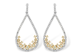 C205-53278: EARR .31 YELLOW DIAS .75 TW