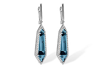 C208-21469: EARR 5.25 LONDON BLUE TOPAZ 5.67 TGW