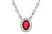 C208-25106: NECK .70 RUBY .94 TGW (17")