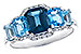 C291-85169: LDS RG 2.15 TW BLUE TOPAZ 2.30 TGW