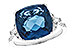 C291-86078: LDS RG 9.00 LONDON BLUE TOPAZ 9.25 TGW (12MM LBT)