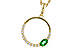 C292-76024: NECKLACE .19 EMERALD .34 TGW