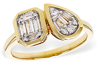 C292-80615: LDS DIA RG .17 TW BAGUETTE .25 TW