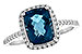 D207-36078: LDS RG 2.42 LONDON BLUE TOPAZ 2.62 TGW