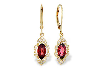 D290-98815: EARR 1.10 TW GARNET 1.25 TGW