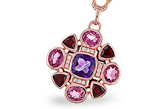 D292-76006: NECKLACE 2.76 SEMI-PREC (AM,GT,PT) 2.82 TGW