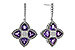 D292-77824: EARRINGS 1.41 AMETHYST 1.50 TGW