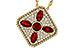 D292-77833: NECKLACE .81 TW RUBY 1.12 TGW