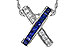 D292-81487: NECKLACE .60 TW SAPPHIRE .77 TGW