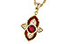 E290-94260: NECK .63 TW RUBY .70 TGW