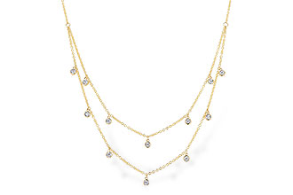 E291-83351: NECKLACE .22 TW (18 INCHES)