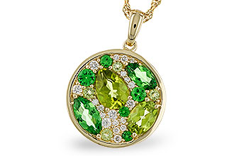 E292-76933: NECK 2.20 TW SEMI-PRECIOUS (TSAV, PER) 2.37 TGW