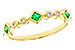 E292-77896: LDS WED RG .14 TW EMERALD .19 TGW