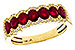 E292-80560: LDS WED RG 1.40 TW RUBY 1.57 TGW