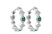 F204-56069: EARRINGS .13 EMERALD .18 TGW