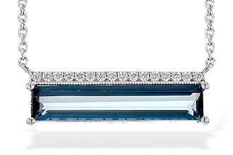 F208-24233: NECK 2.70 LONDON BLUE TOPAZ 2.80 TGW