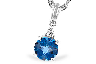 F291-86942: NECK 1.60 LONDON BLUE TOPAZ 1.61 TGW (7MM RD)