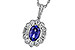F292-74242: NECKLACE .80 TANZANITE 1.15 TGW (7x5MM OV)