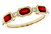 F292-75133: LDS WED RG .72 RUBY .77 TGW (4x3MM RUBY)