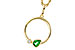 F292-75160: NECKLACE .20 EMERALD .22 TGW