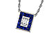 F292-80596: NECKLACE .84 SAPPHIRE TW 1.02 TGW