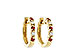 G019-12387: EARRINGS .17 RUBY .26 TGW