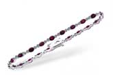 G201-90569: BRACELET 4.08 RUBY 4.55 TGW