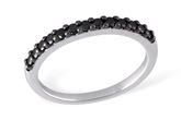 G203-66978: LDS WED RG .29 BLK DIAS TW