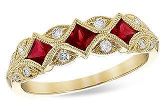 G290-94251: LDS WED RG .55 RUBY .70 TGW