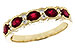 G291-87860: LDS WED RG .88 TW RUBY 1.00 TGW (4x3MM RUBY)