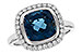 G291-88760: LDS RG 3.85 LONDON BLUE TOPAZ 4.15 TGW (9MM LBT)