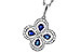 G292-75133: NECKLACE .68 SAPPHIRE TW .96 TGW