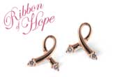 H018-26960: PINK GOLD EARRINGS .07 TW