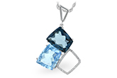 H206-43305: NECK 10.60 BLUE TOPAZ 10.73 TGW